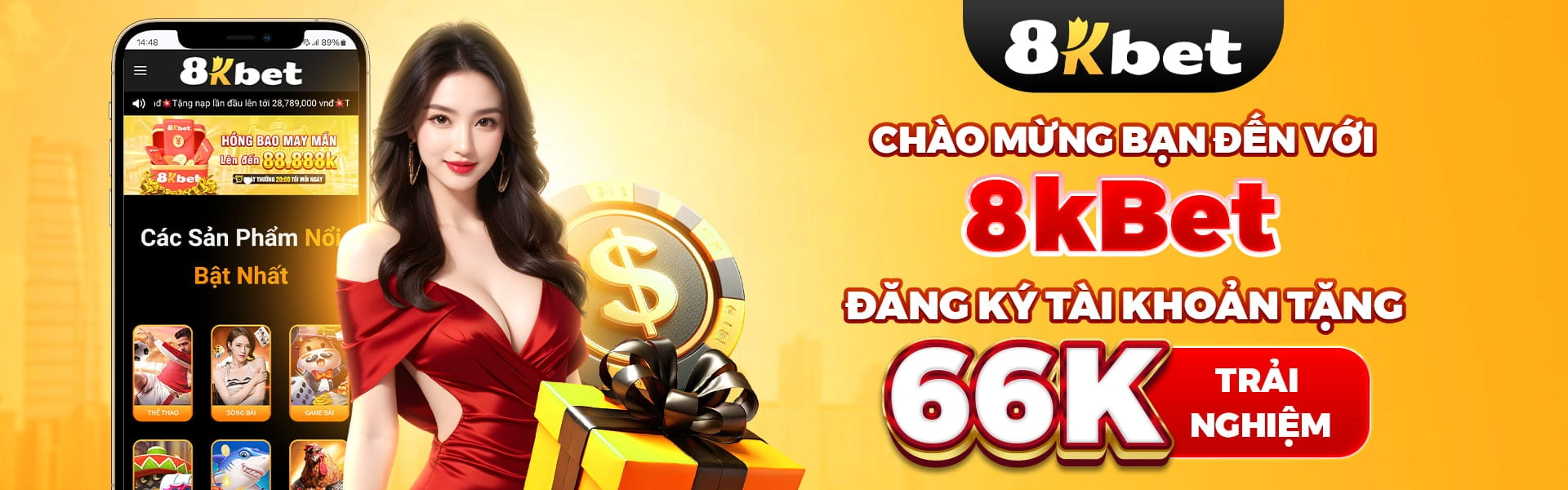 Hình giới thiệu dịch vụ và hỗ trợ 8KBet